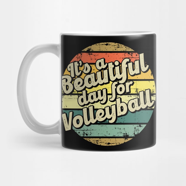 It's a beautiful day for volleyball. Perfect present for mother dad friend him or her by SerenityByAlex